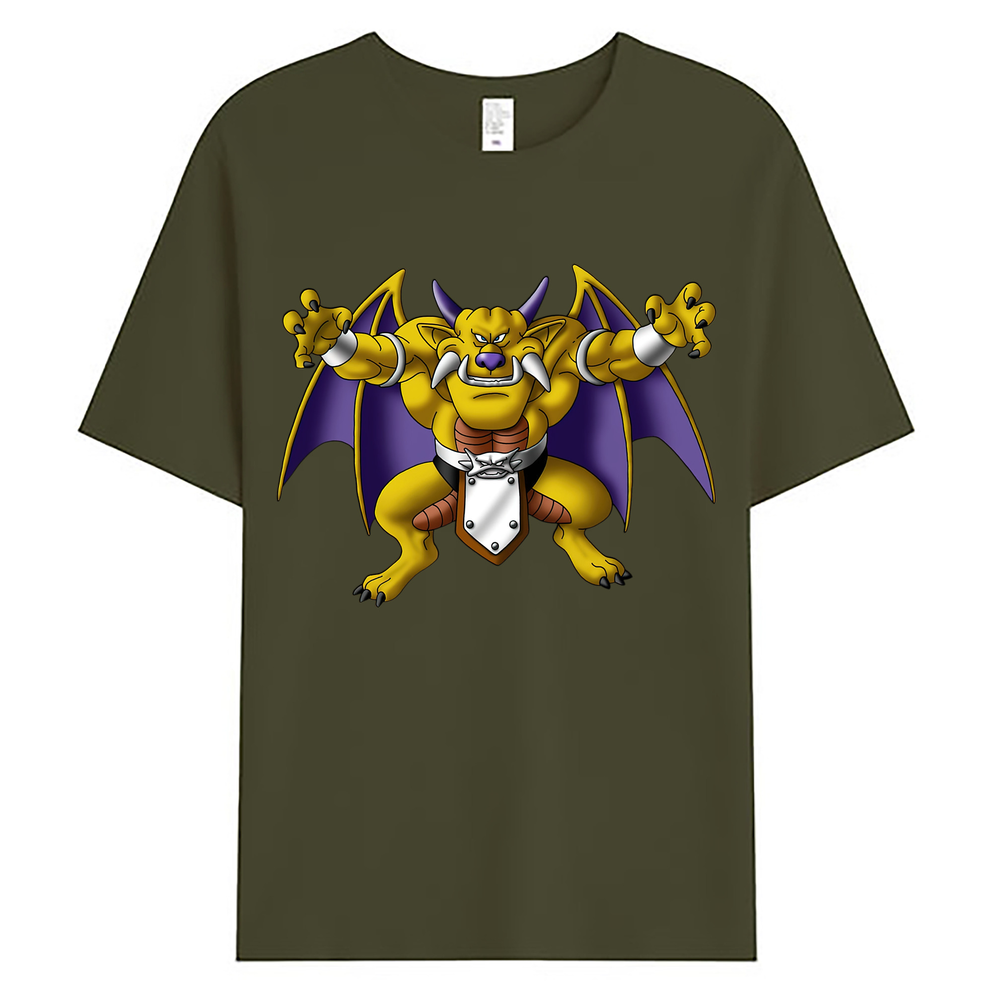 （画像用） ドラゴンクエスト Doragon Kuesuto Dragon Quest 綿100％ メンズ半袖Tシャツ｜肌触りやわらか＆通気性